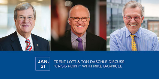 Trent Lott & Tom Daschle discuss "Crisis Point" with Mike Barnicle